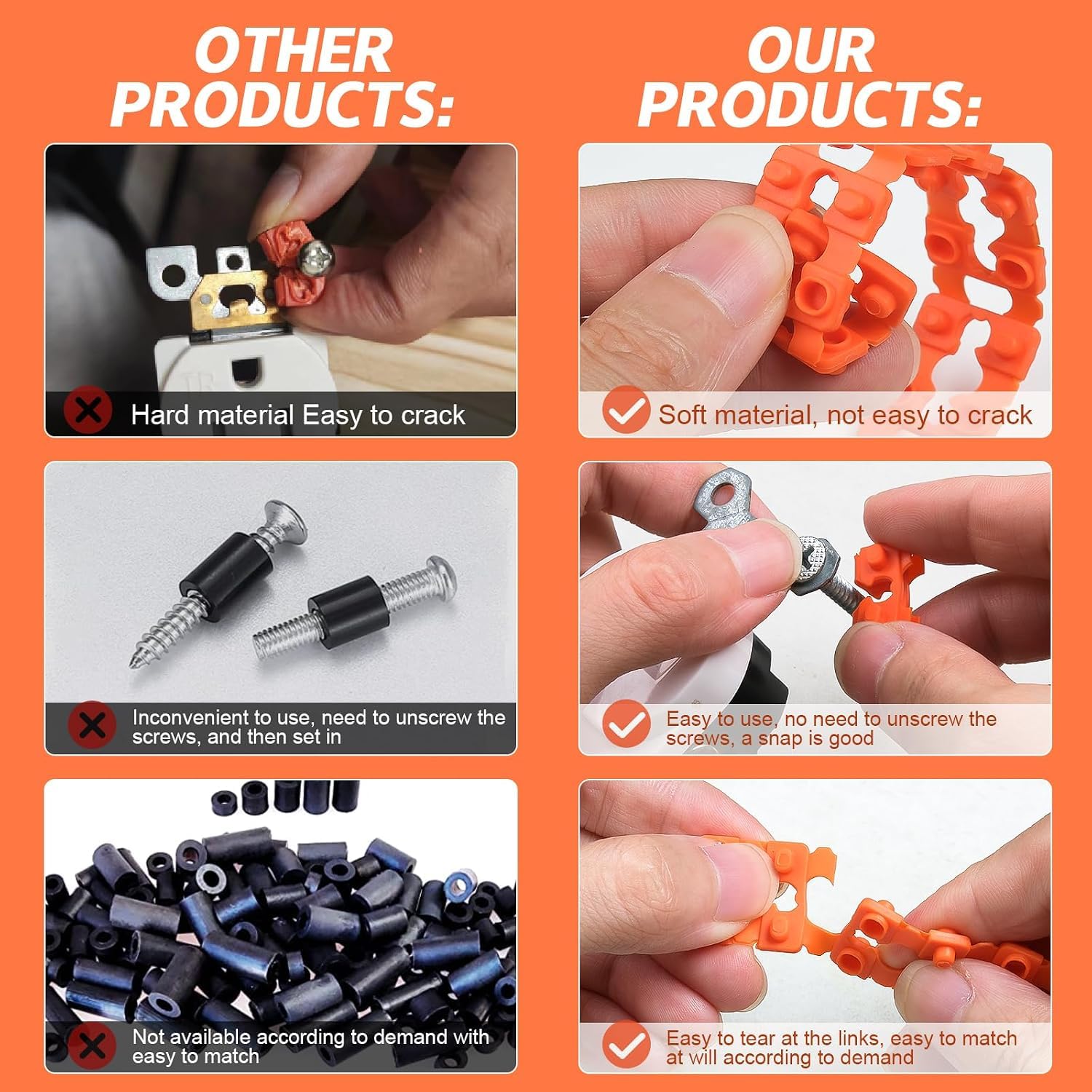 Upitry Outlet Spacers for Electrical Box: 60Pcs Stackable Extender Shims