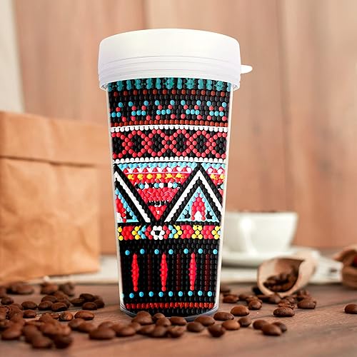 Miniatura 8 de Botella de agua 5D con pintura de diamante de alce de Navidad de taladro completo, botella de agua de 16 onzas sin BPA y arte de diamantes a prueba