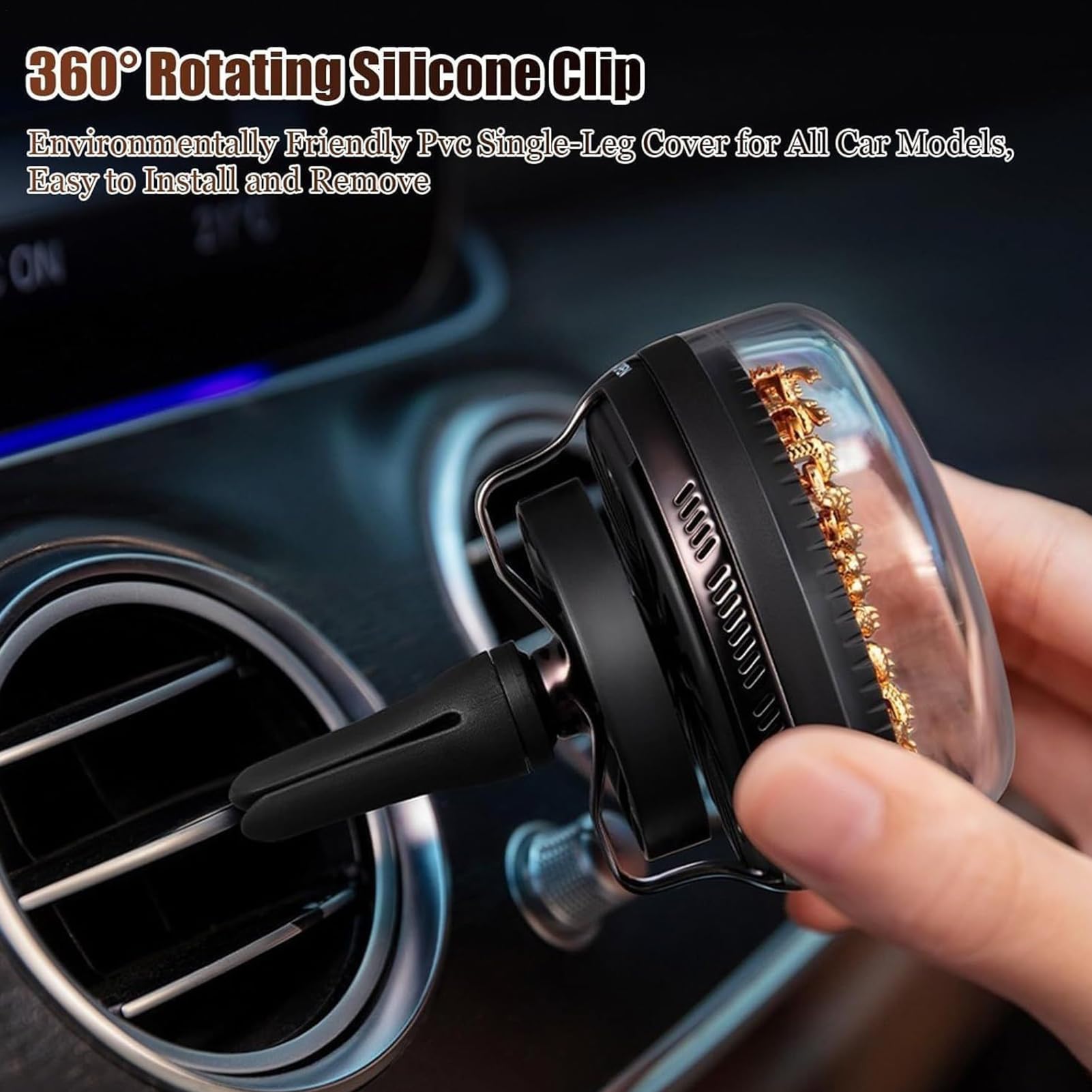 Profumatore e Deodorante per Auto Diffusore di Oli con Drago Multiuso | Diffusore Per Aromaterapia Ad Energia Eolica Decorazione Dinamica del Drago per Camera, Camera da , Studio, Cucina e Auto, S