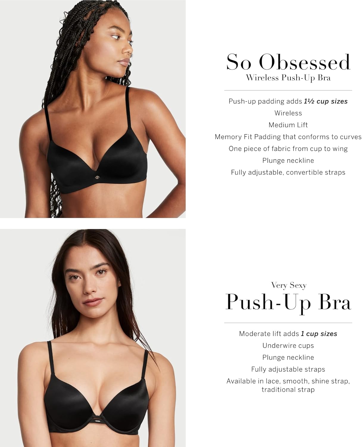 Victoria's Secret Women's Very Sexy So Obsessed Push Up Wireless Bra, Bras for Women (32A-38DDD) - Image 5