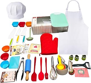 Cooking Set Real Baking Utensils with Kitchen Tool Guide