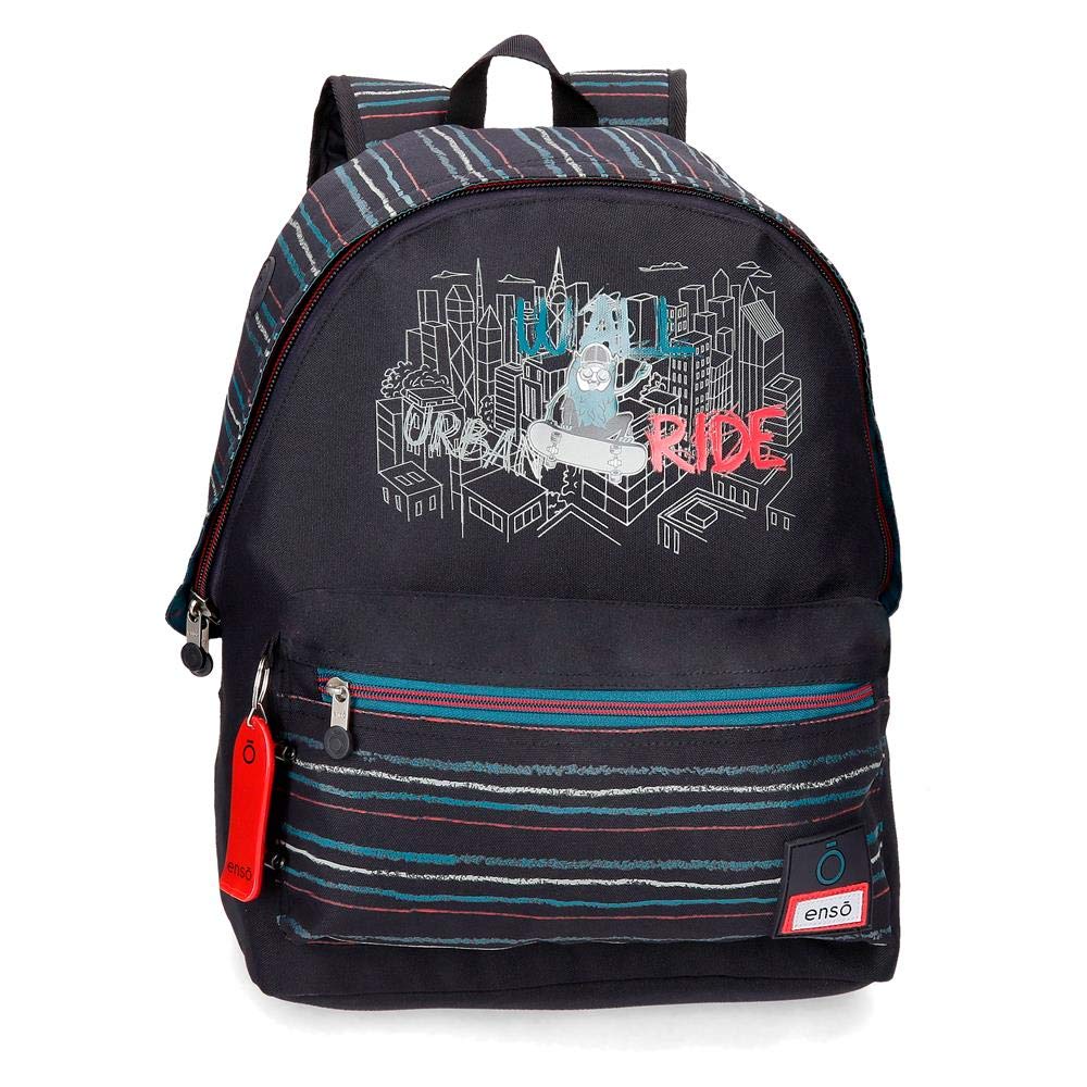 Enso Wall Ride Sac à dos adaptable au chariot pour ordinateur portable Noir 32x44x17 cms Polyester 15,6