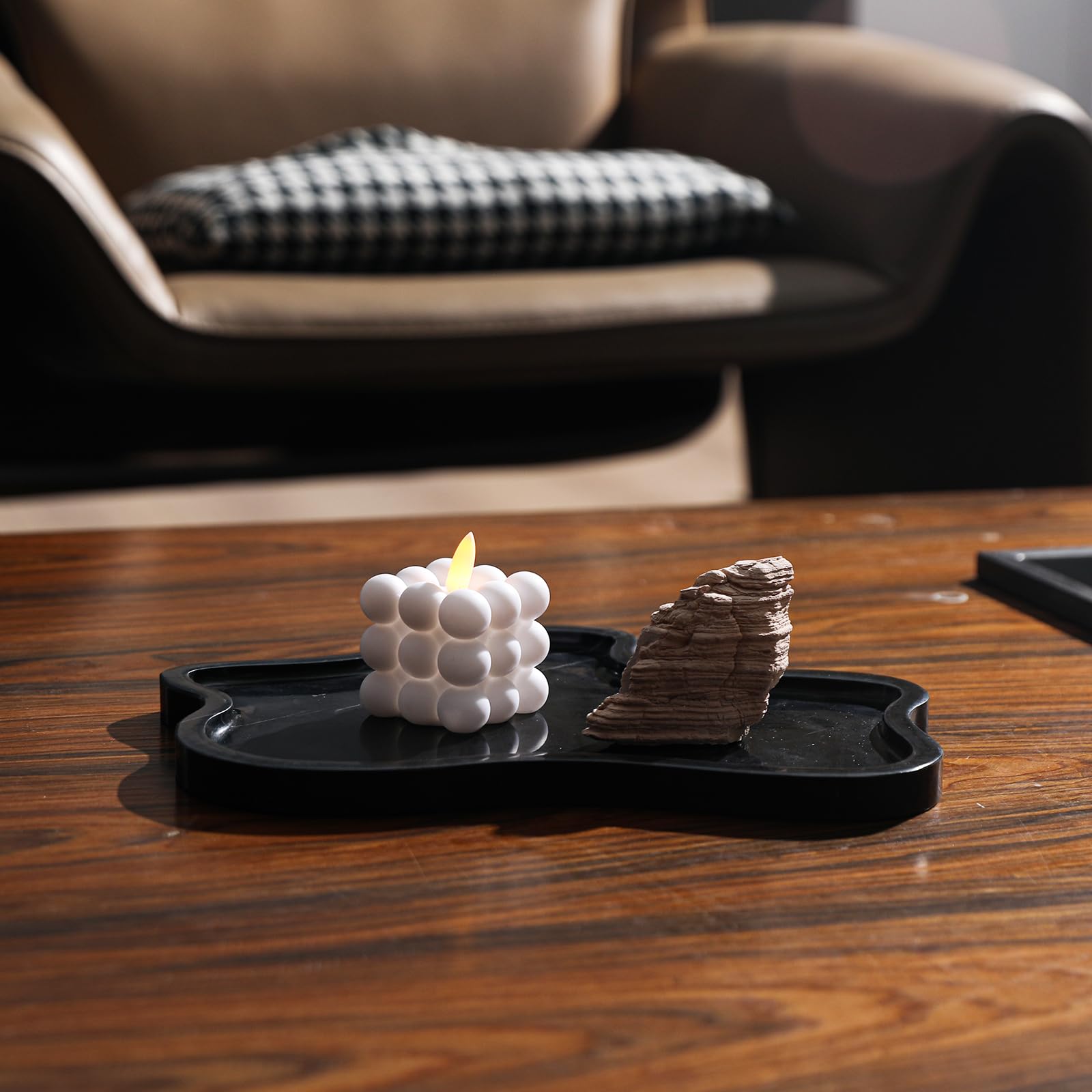 Faticdorr Marble Tray, Marble Vanity Tray 10.8