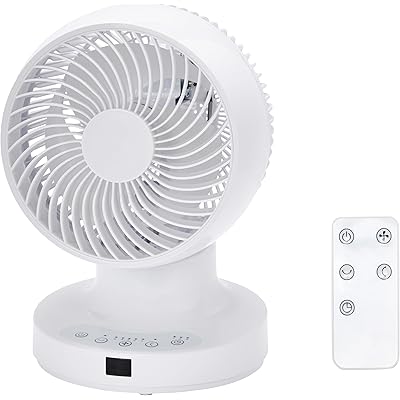 Amazonベーシック サーキュレーター 扇風機 18畳 上下左右自動首振り DCモーター リモコン付 30 ㎡ ホワイト