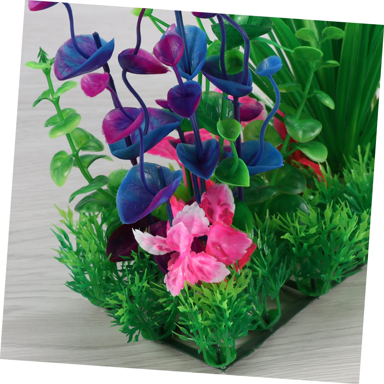 DOITOOL 3 Piezas Plantas de pecera Plantas Falsas Decoraciones de peceras para pecera decoración Artificiales de Acuario Algas Marinas Decorar Flores Falsas