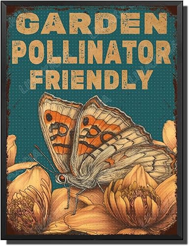 Vista 151 de LIUAXICIA Letreros de metal divertidos para jardín, letreros de metal con diseño de colibrí, para garaje, hogar, cafetería, bar, granja, pared