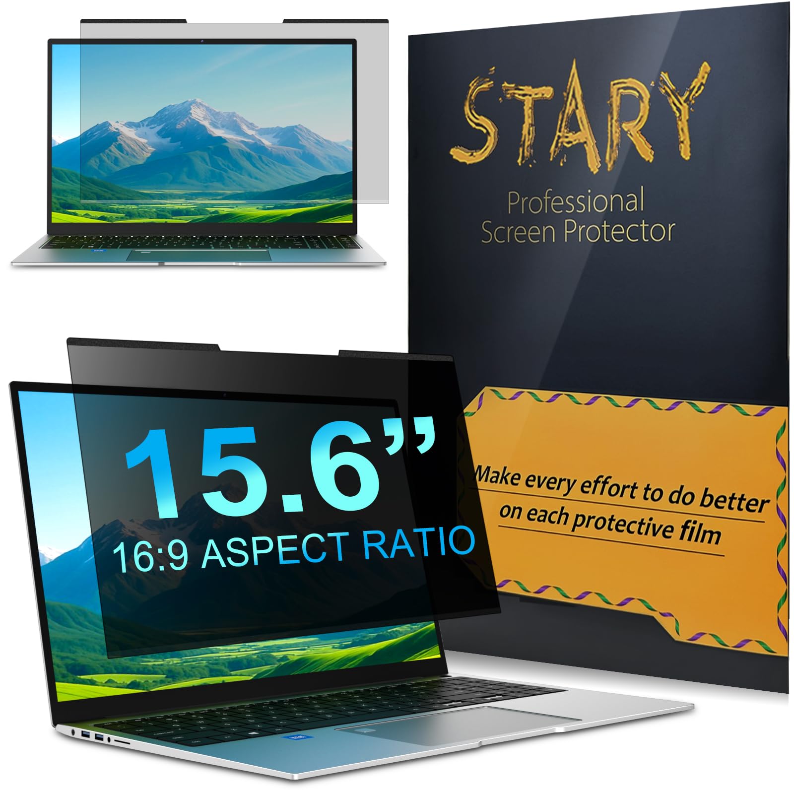 STARY Magnetischer Blickschutzfolie，Anti Glare Blaulicht Sichtschutzfolie, Abnehmbar Blickschutzfilter Mac Privacy Screen