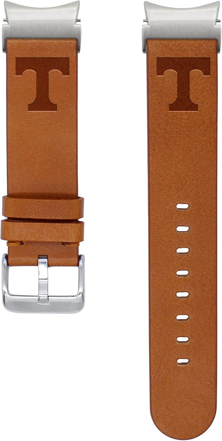 Affinity Bands Tennessee Volunteers Premium Leather Watch Band Compatible with Samsung Galaxy Watch 4-7