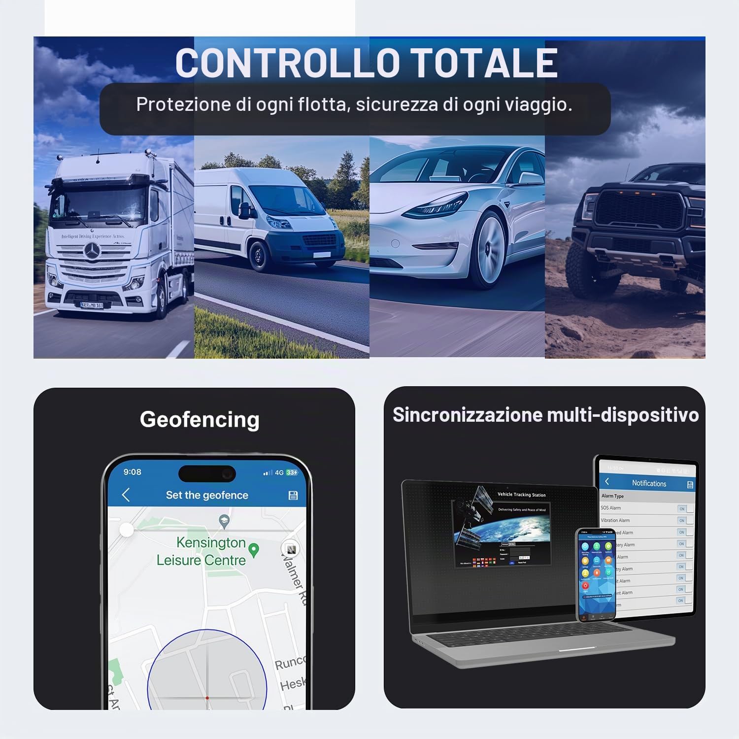 TKMARS Localizzatore GPS Auto Senza Abbonamento Tracker GPS Magnetico con Batteria 5000mAh, Standby 90 Giorni, Impermeabile IP65 Antifurto per Veicoli, Camion, Moto, Barca ，App Gratuita