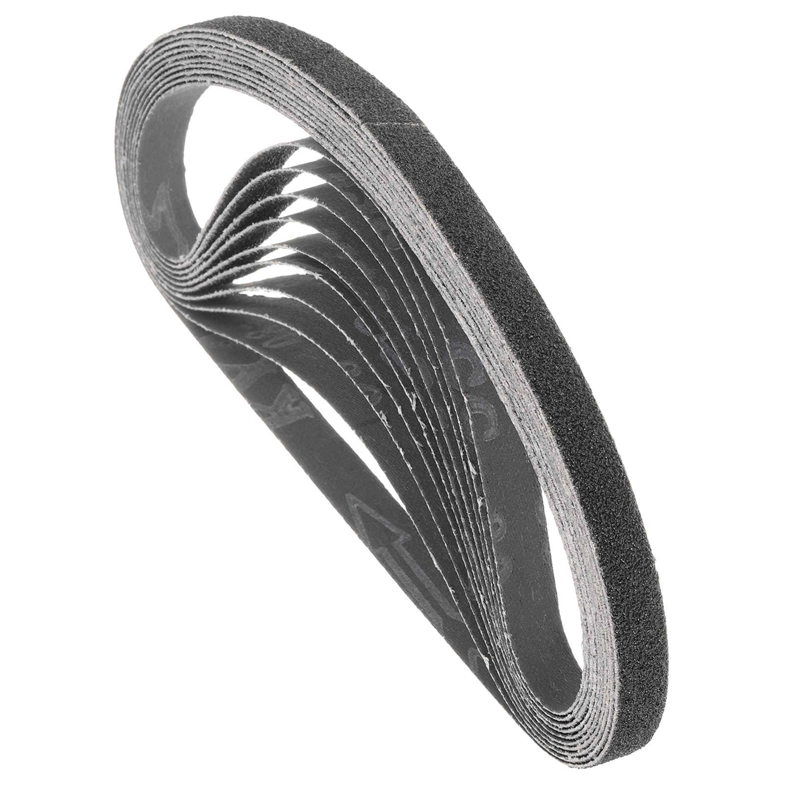 Kozelo Sanding Belt 13mm x 533mm 80 Grit Silicon Carbide Abrasive 10 Pack