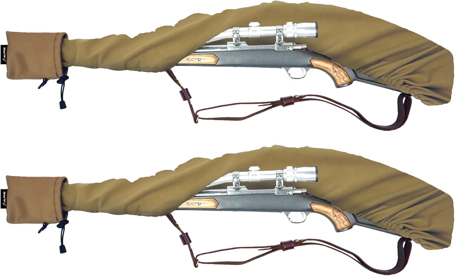 Alpine Innovations Gun Slicker - Scoped Rifle & Shotgun Case, Waterproof Camo Rifle Sleeve Cover, Fast Access Gun Pack - 38' to 56'