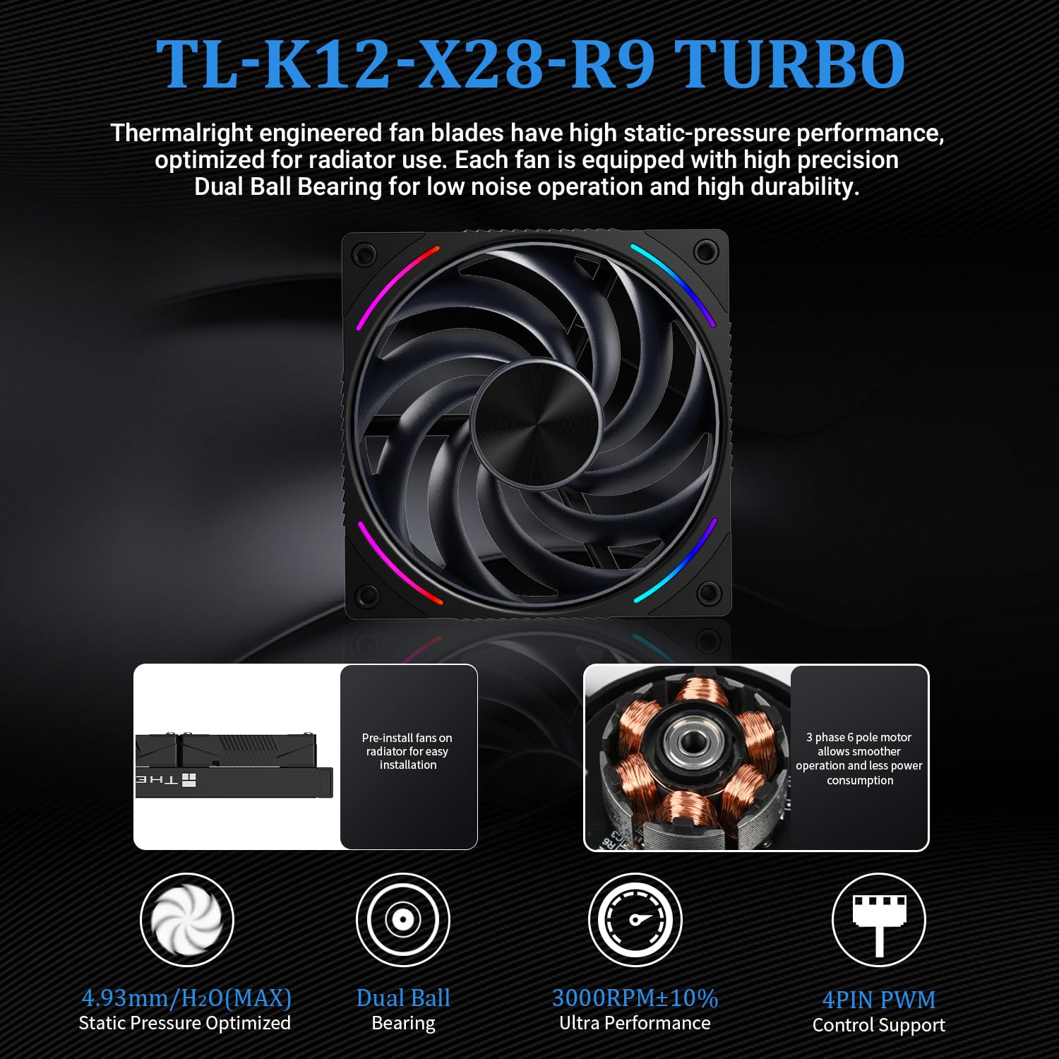 Amazon.com: Thermalright Wonder Vision 360 Turbo ARGB Black AIO