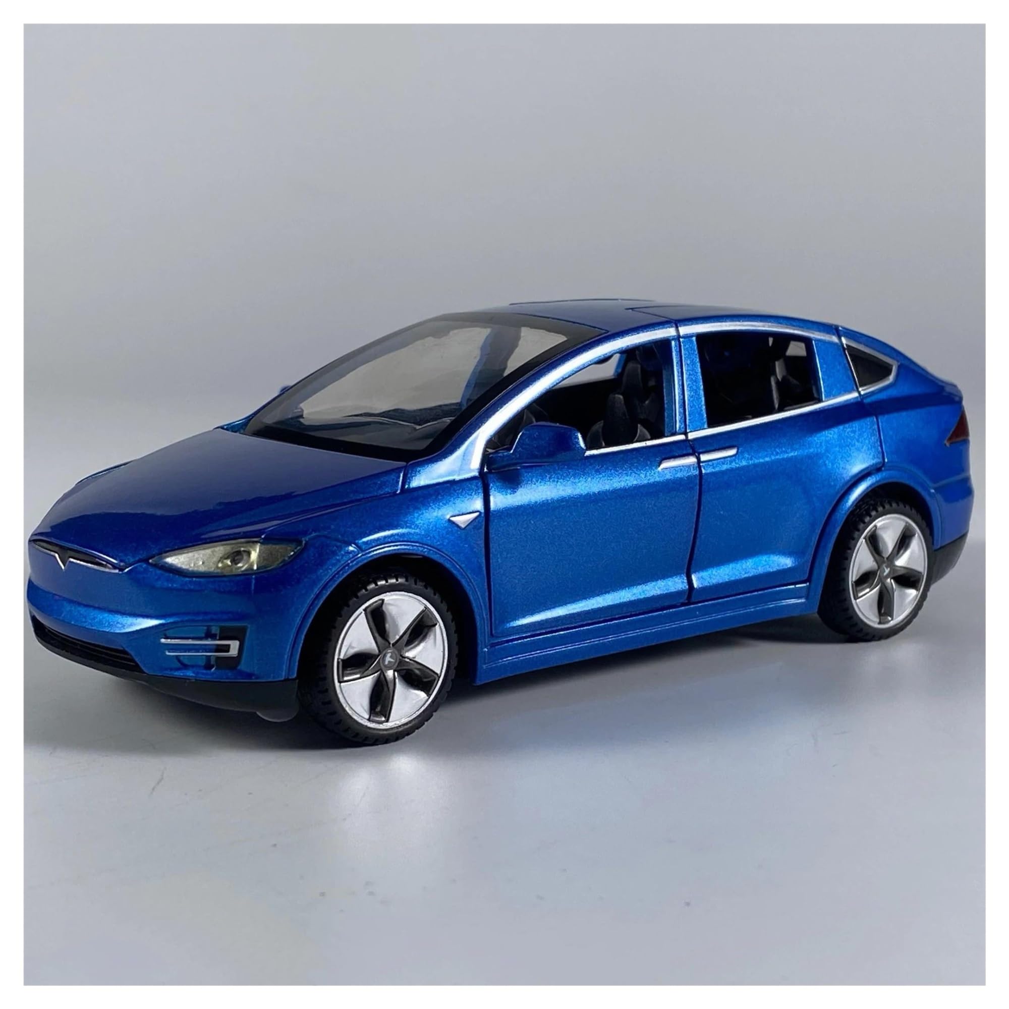 Mocalux Blue Scale Die-Cast Model Car For Tesla For Model X Diecast Model Car
