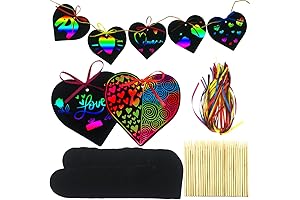 Valentine&#x27;s Day Wooden Card with Scratch Paper