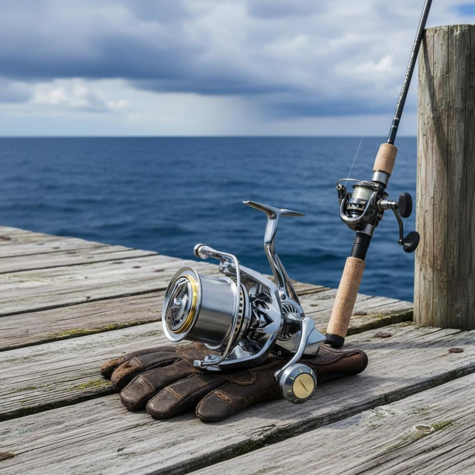 Carrete de Pesca Carrete Giratorio Carrete Metálico Carrete de con Bobina Delantera Grande y Cuerpo Mecanizado Plegable Izquierda Derecha 11+1