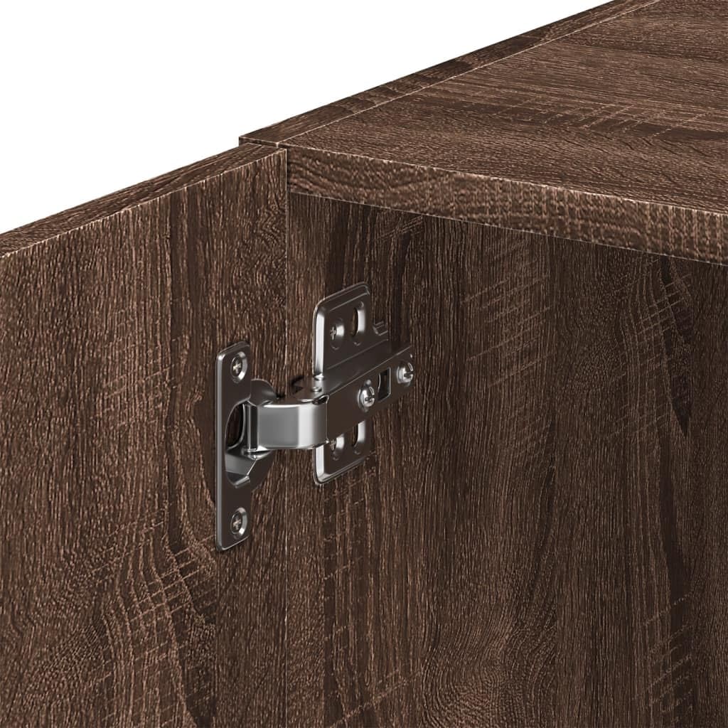 Armadio da parete marrone effetto rovere, 45 x 42,5 x 40 cm, in