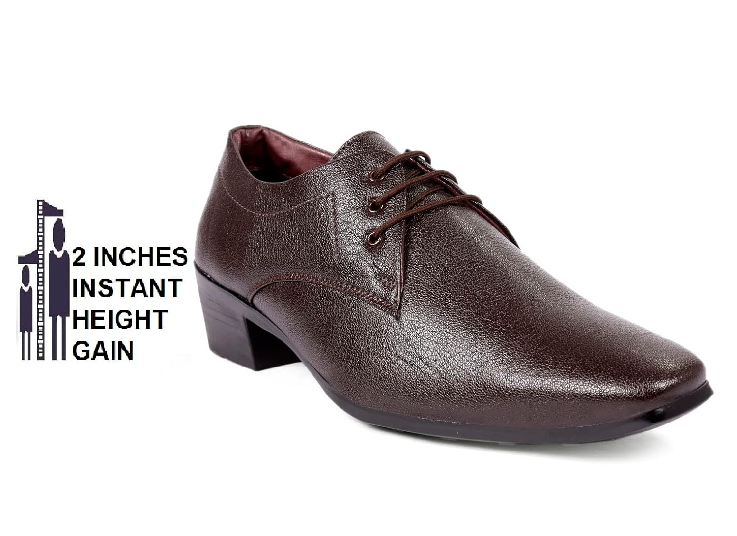 BXXY Men's 2 Inch Heel Height Increasing Formal Derby lace-Up Shoes 2 71lPfe +8QL. SL1500