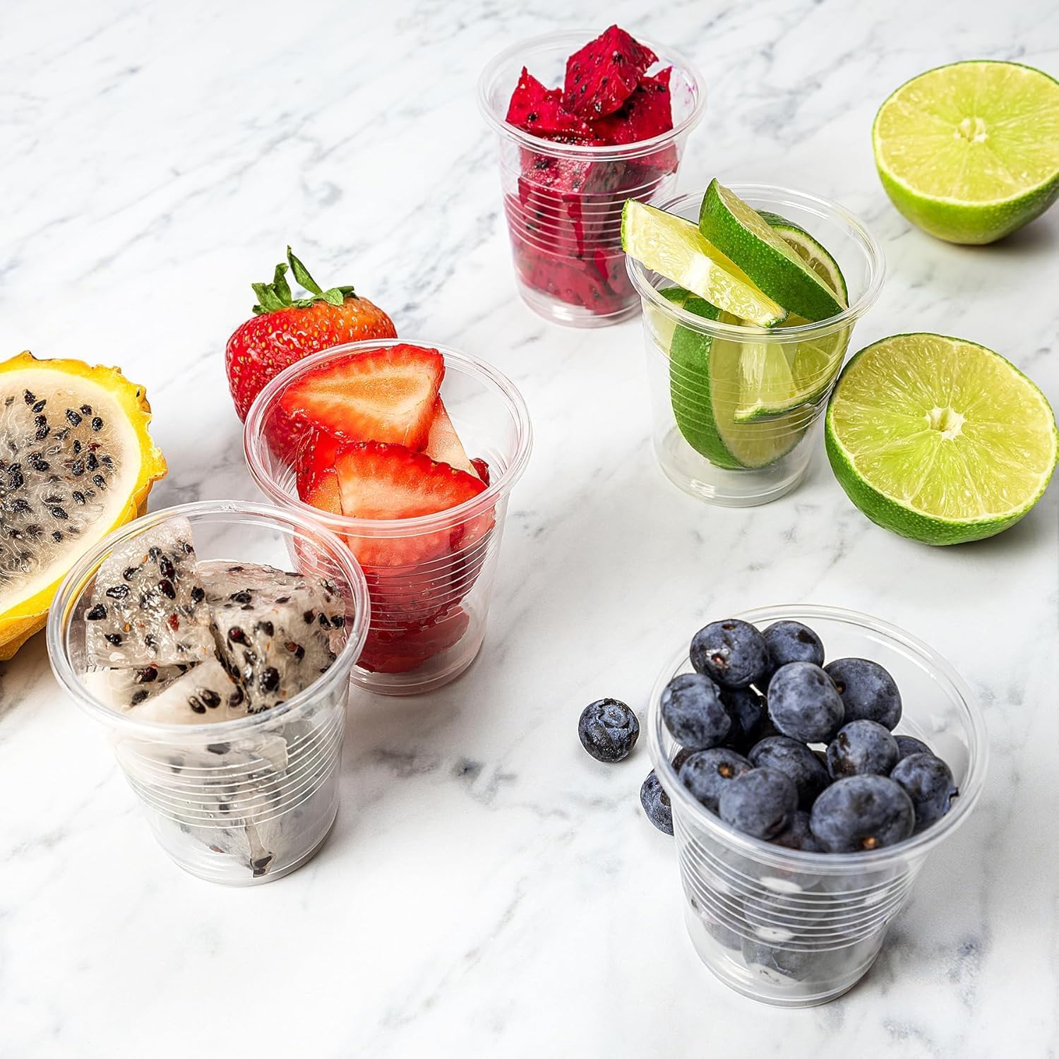 Bluetable 5 oz Cups Disposable Plastic Bulk 1200 Case – Small Medicine Cups 5 Ounce Bathroom Cups Translucent cup 5 oz. Water Dispenser Clear Drinking Cup [1200 Pack/Case] - Image 4