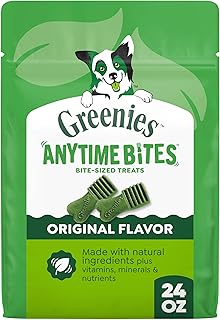 Greenies Anytime Bites Dog Treats, Original Flavor, Dog Training Treats, 24 oz. Bag