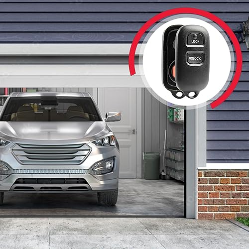 Miniatura 3 de Carcasa y almohadilla para llavero de control remoto de entrada sin llave compatible con Toyota Camry 1999-2001  Corolla 2003-2008  Sienna 1998-2003