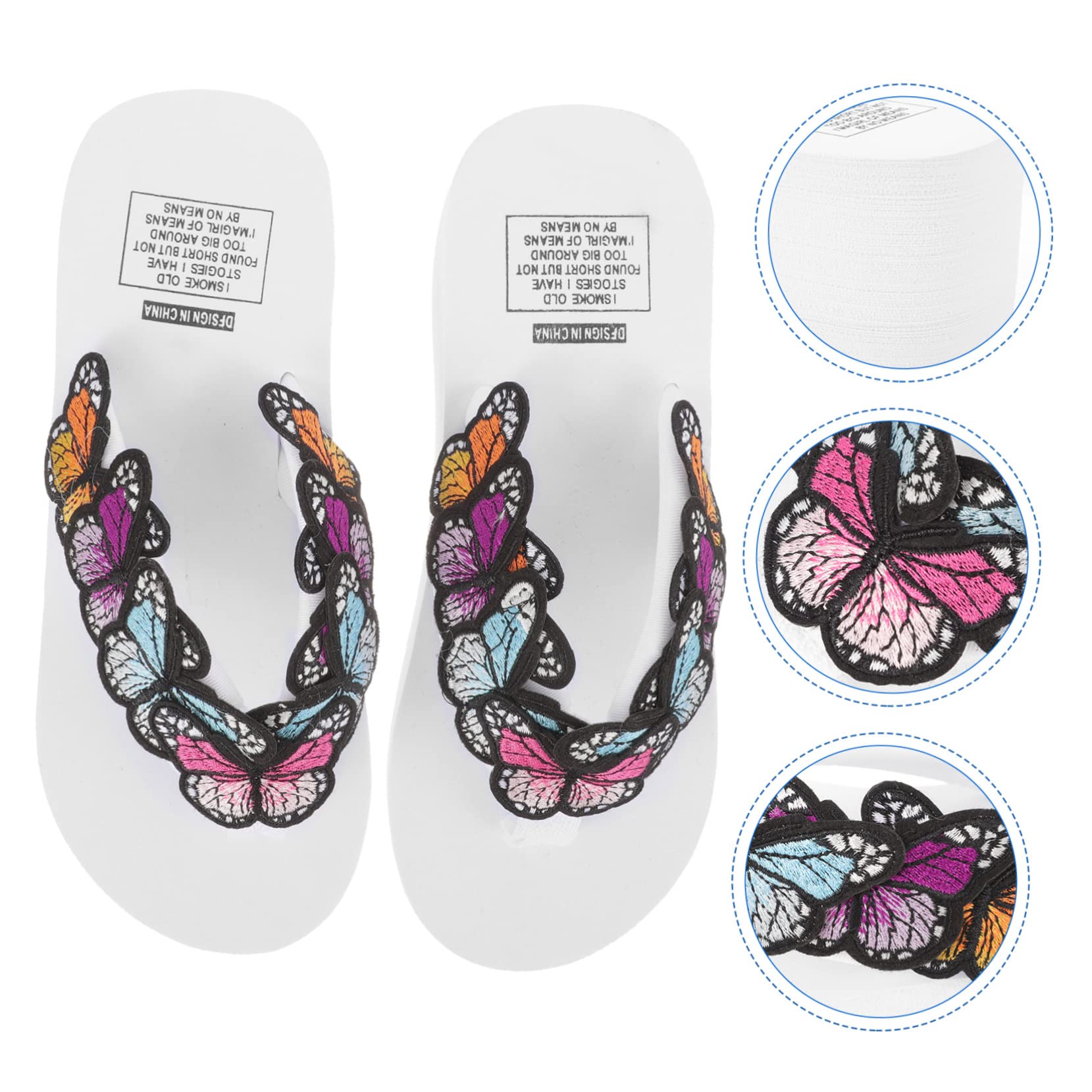 LIFKOME Infradito Fiore Fatto a Mano Sandali Con Plateau Estivi Sandali Estivi Da Donna Sandali Con Zeppa Da Donna Sandali Da Donna Protezione Ambientale Alta Eva Elastica