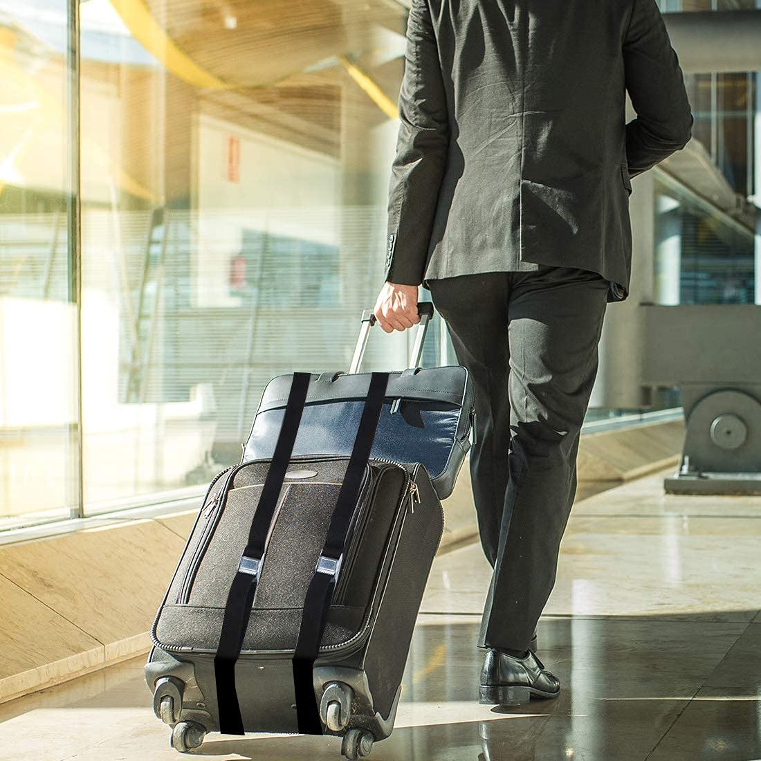 Paquete de 6 Correas de Amarre, Correas de Amarre de trinquete con Ganchos, Correa tensora, Correas de trinquete, Cinturones tensores de Hebilla de Leva Ajustables para Equipaje, Carga, Camiones, re