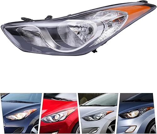 Miniatura 7 de LOYALHEARTDY Para 2011 2012 2013 Hyundai Elantra sedán Asamblea faro izquierdo lado conductor faro faros