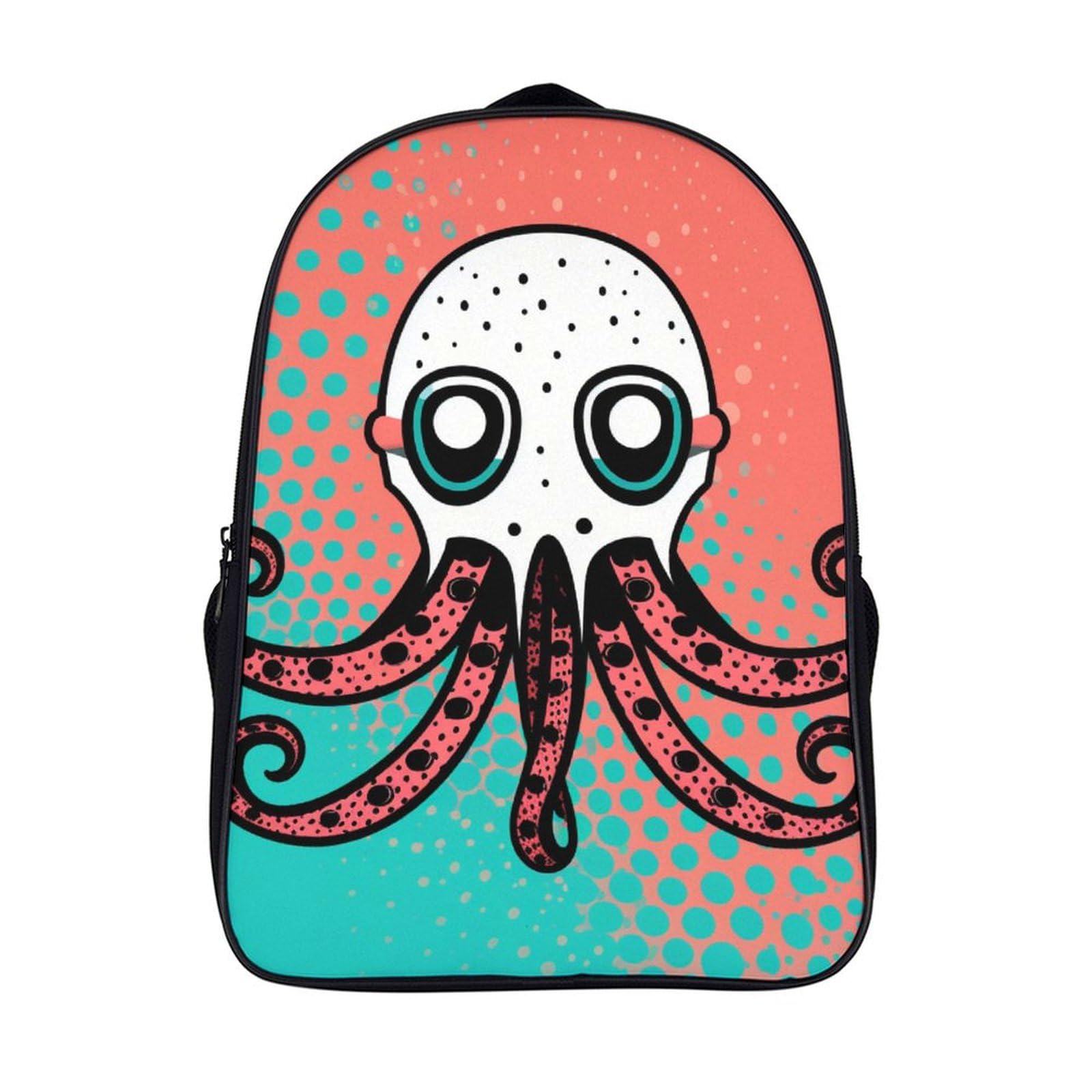 Mochila 3D estampado infantil de anime y pulpo escolar para niños y niñas 7