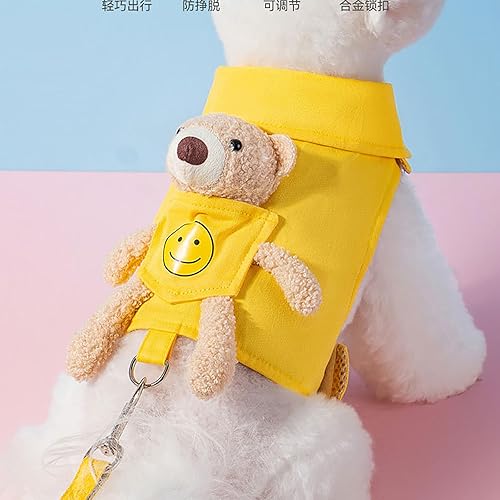 Miniatura 6 de Juego de arnés y correa para perro pequeño, cómodo y duradero para caminar (rosa, S)