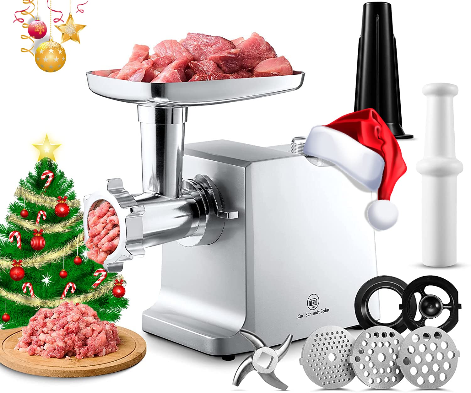 Buy 1829 CARL SCHMIDT SOHN Meat GrinderCSS Electric Meat Grinder, Meat