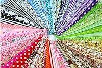 Vista 5 de 60 Pcs 4" x 4"(10cm x 10cm) Assorted Craft Fabric Bundle Squares Patchwork Fabric Sets for DIY Sewing Scrapbooking Quilting Dot