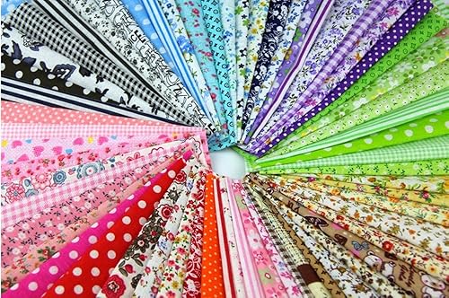 Miniatura 5 de Paquete de 60 piezas de tela de 4 x 4 pulgadas (3.9 in x 3.9 in) para manualidades, juegos de tela de retazos para manualidades, costura, álbumes de