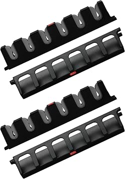 Fishing Rod Holders Wall-Mounted Simple Deluxe Fishing Rod Rack, Fishing Pole Holder & Rack, Fishing Pole Holders Grey