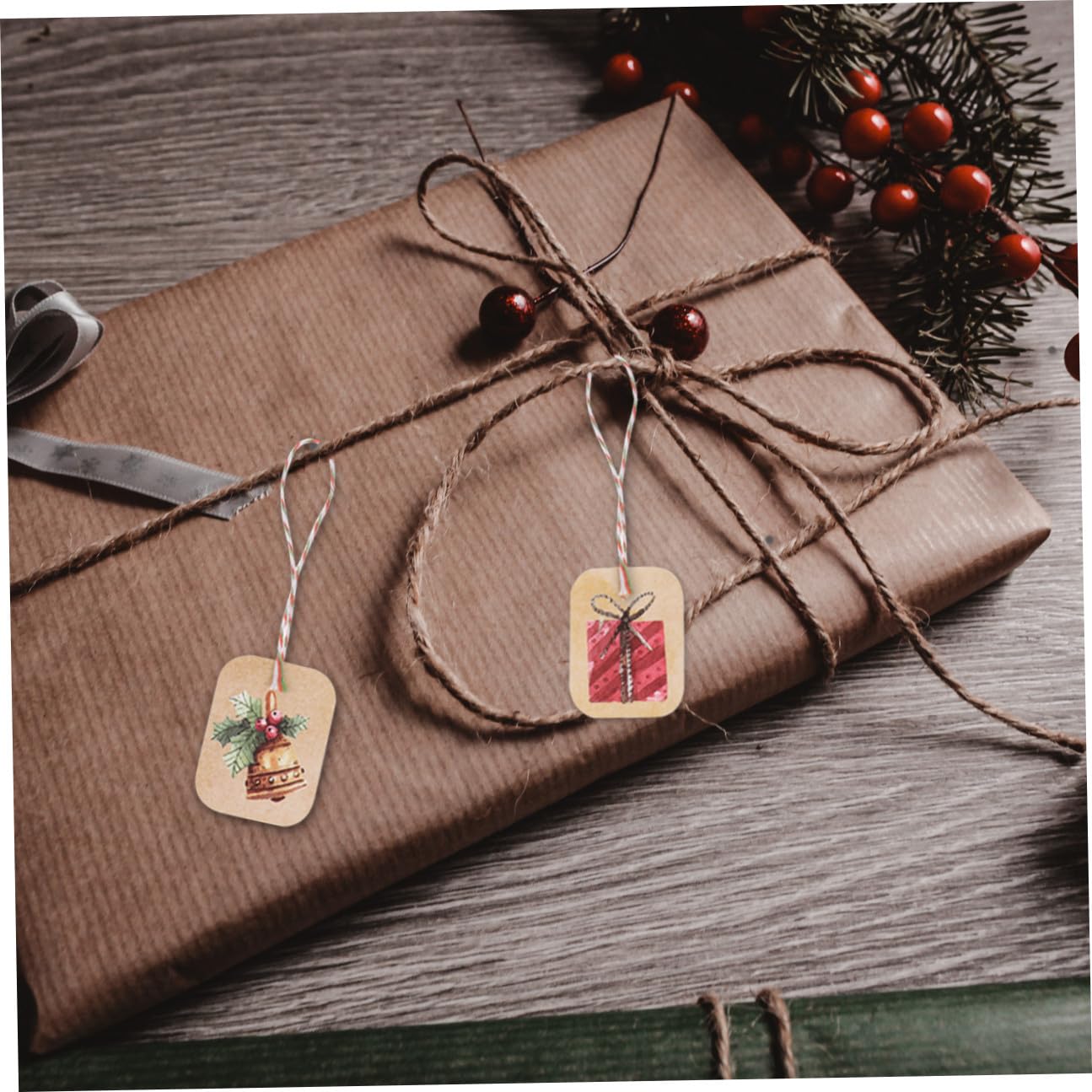 Beavorty 3 Set Cartellino Natalizio Grazie Etichette Tag Abbellimento Natalizio Spago Natalizio Carta Di Benedizione Di Natale Etichette Natalizie Cartellini Appesi Carta Kraft 250 Pezzi*3
