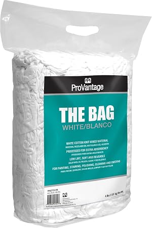 PPG Paints ProVantage Bag of White Rags 4 lb Pack of 6