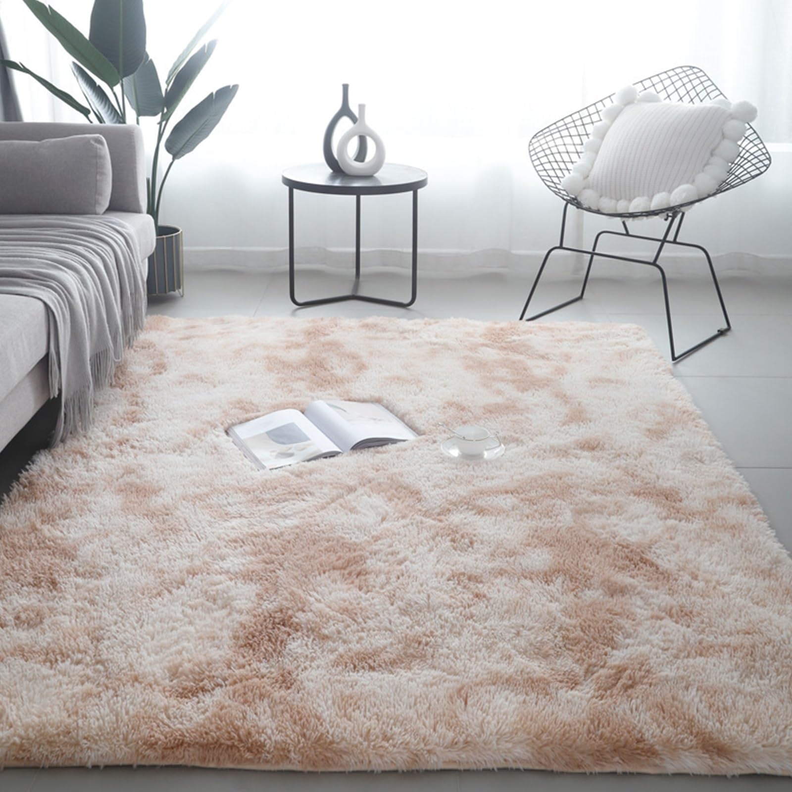 Tapis à poils longs shaggy grand format douceur premium