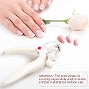 Triple Cut Acrylic Tip Cutter With Catcher & Measuring Dial 6 Size Options Professional Acrylic Nail Clipper-Nail Tip Cutter gallery image