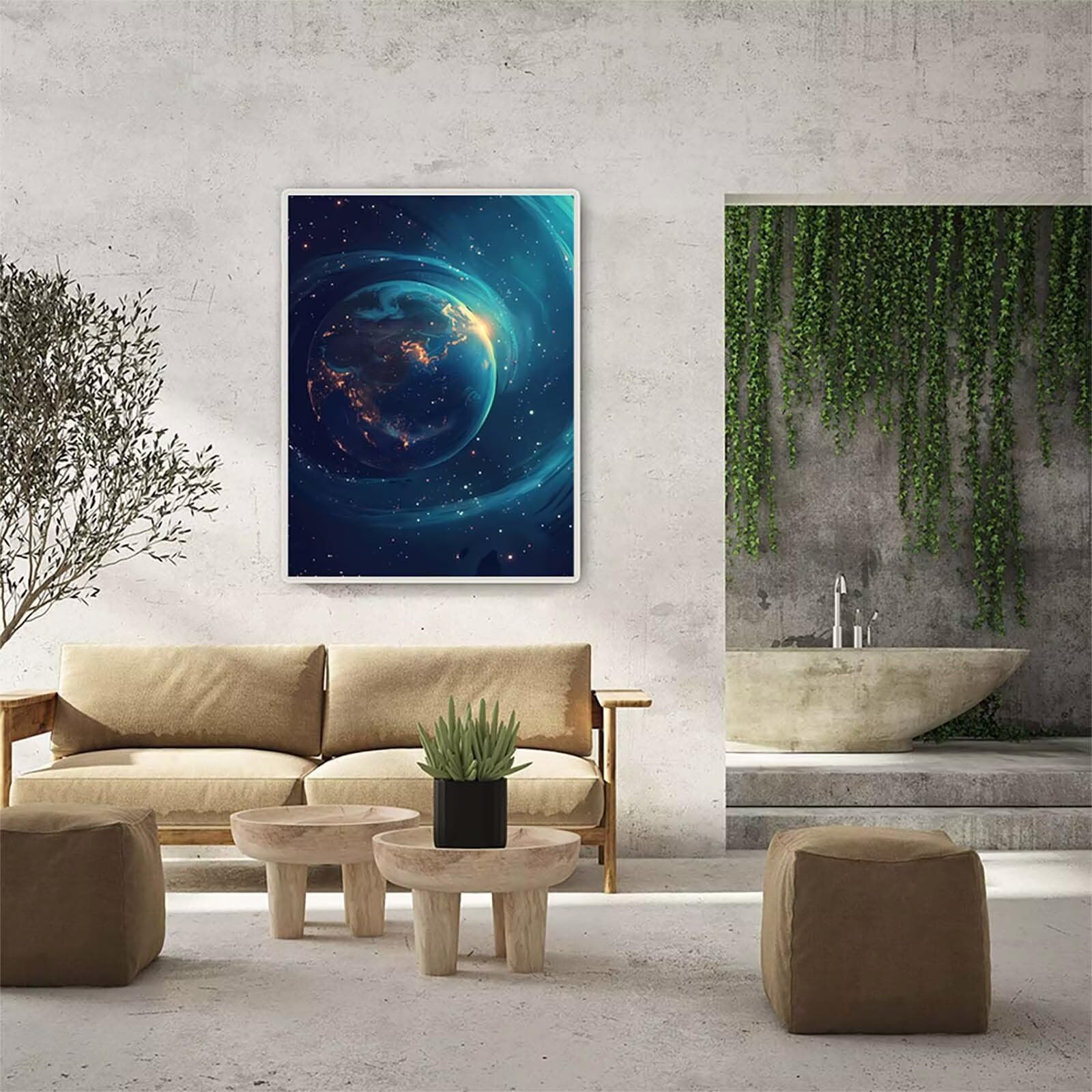 Terra Diamond Painting Adulti 100x135cm, 5D Diamond Painting Kit B-4975