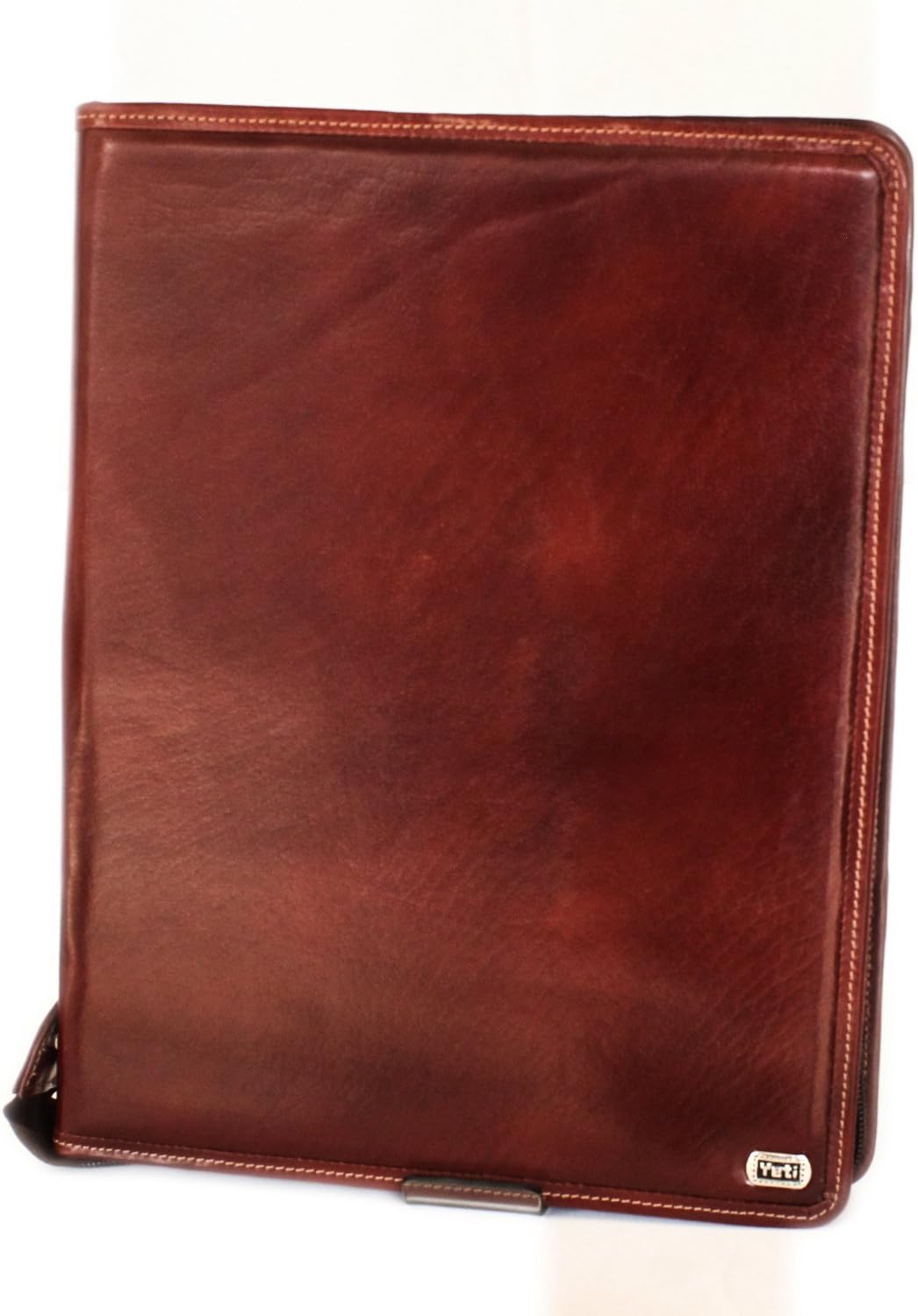 Buffalo Leather Business Pad Folio, with Zipper All Around, Ample Space for documents and Ipad, Substitute Your Bulky Bags with This Stylish Portfolio!