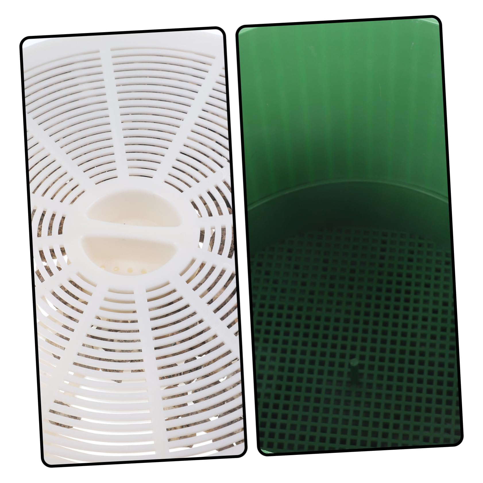 Cabilock Germoir pour Graines à Germer, Kit de Culture de Germes de Haricots en PP et Pierre, Réutilisable, Design D’évacuation D’Eau, pour Maison et Jardin | Vert, Sortie D’eau et Structure Respirante, pour Soja et Graines de Blé, Usage Porche et Jardin