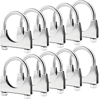 Vista 14 de RP Remarkable Power, Silenciador de perno en U de acero inoxidable/abrazadera de escape (1.5")