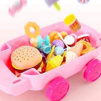 Ice Cream Cart, Pretend Play Shop, Wheelbarrow, Ice Cream Shop Pretend Play Set, Western Food, Ice Cream Shop, Pretend Play, Cooking, Educational Toy, Birthday Present, Gift