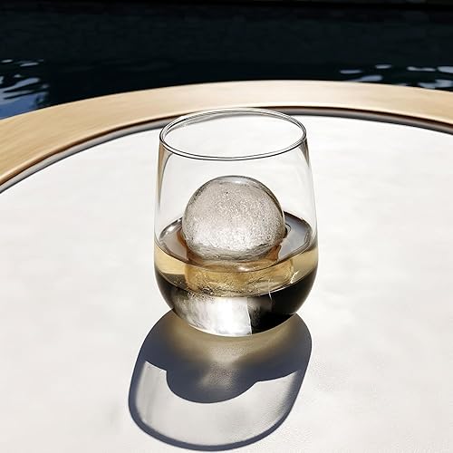Miniatura 7 de glacio Bandeja para cubitos de hielo y moldes grandes para cubitos de hielo para whisky, fusión lenta, 100% silicona, sin plástico, fácil de