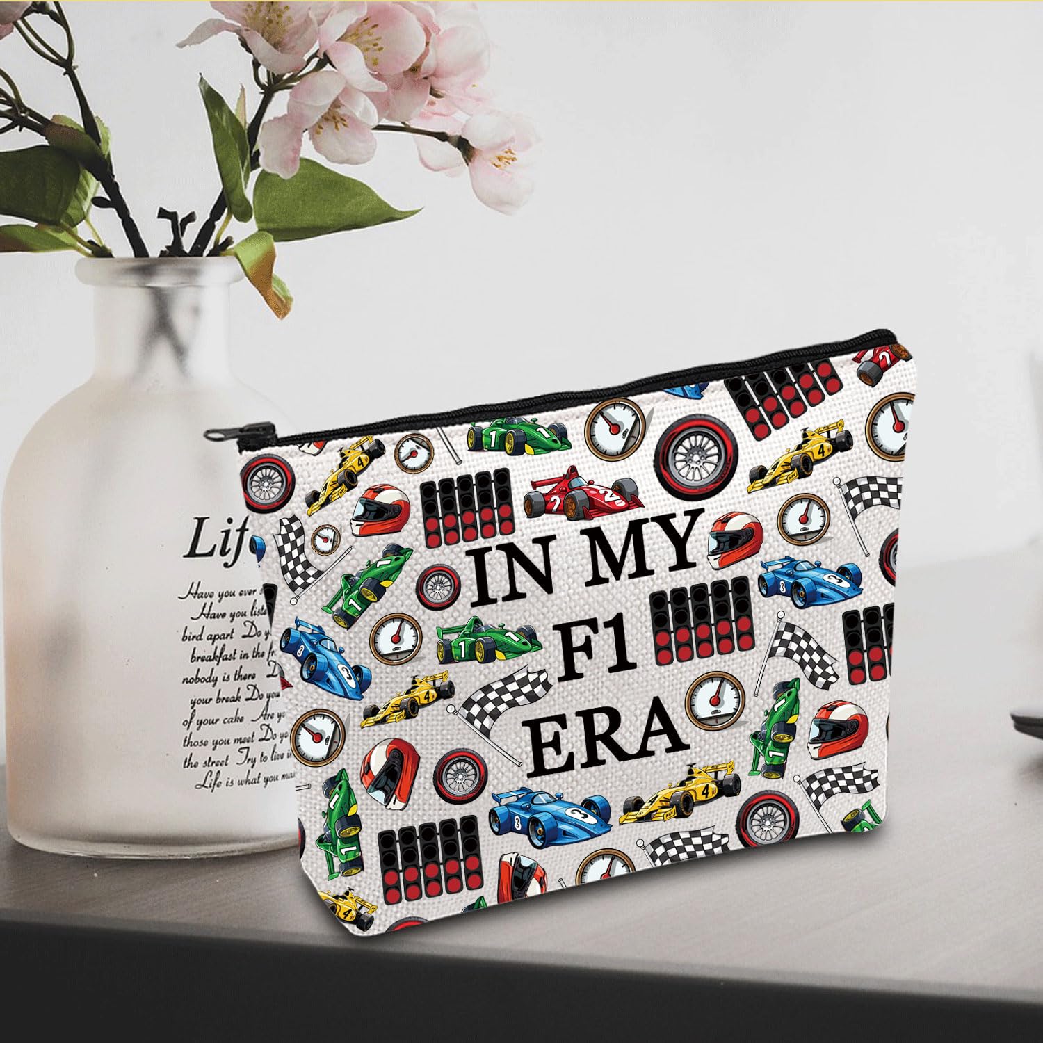 Formula Lover Gift in My Formula Era Cosmetic Bag Formula Racing Fan Gift Race Week Gift - Image 4