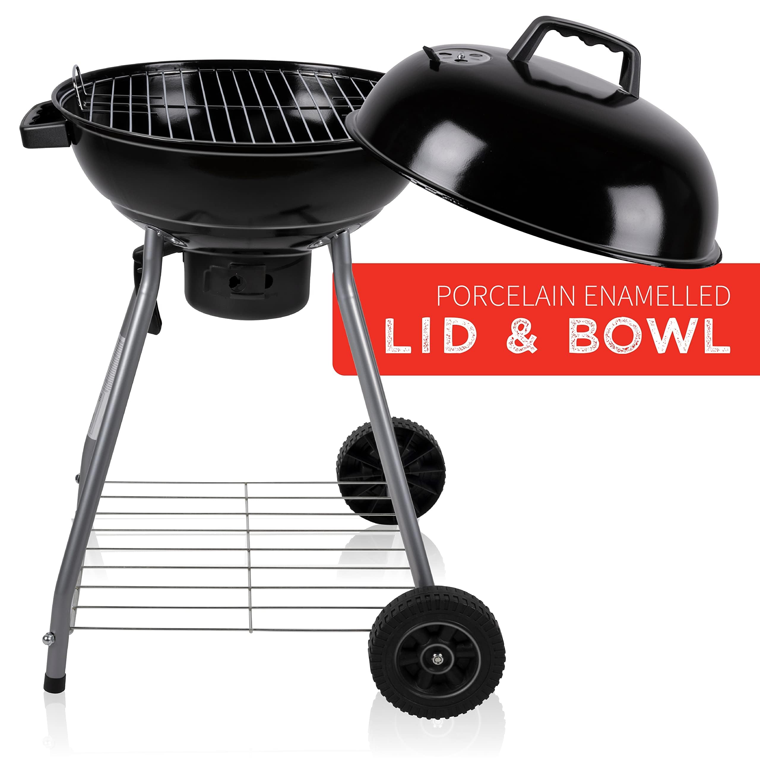 BBQ Collection grill kulisty – BBQ – grill z pokrywką – Ø 45 cm – węgiel drzewny