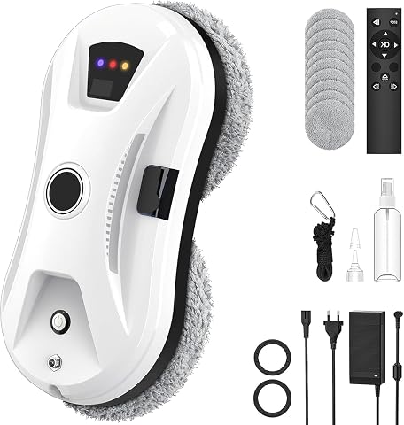 Robot Window Cleaner with AI Control and Water Spray
