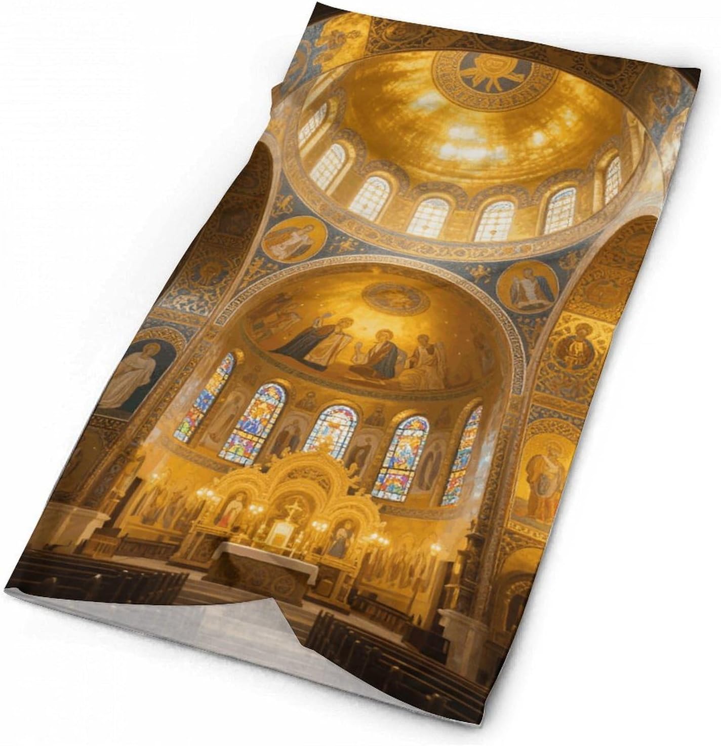 Byzantine Golden Church UV Protection Bandana Neck Gaiter Face Mask