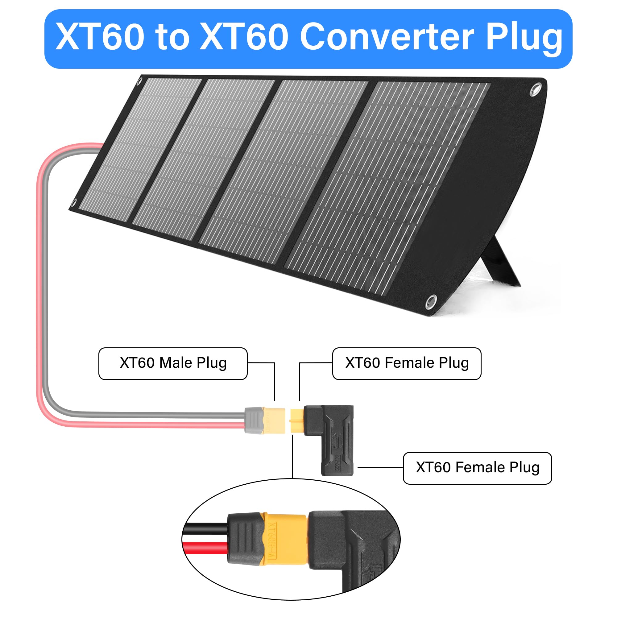 Adaptador En Serie XT90 Hembra A 2 Machos – Pack De 2, Para Baterías Lipo Y Drones RC