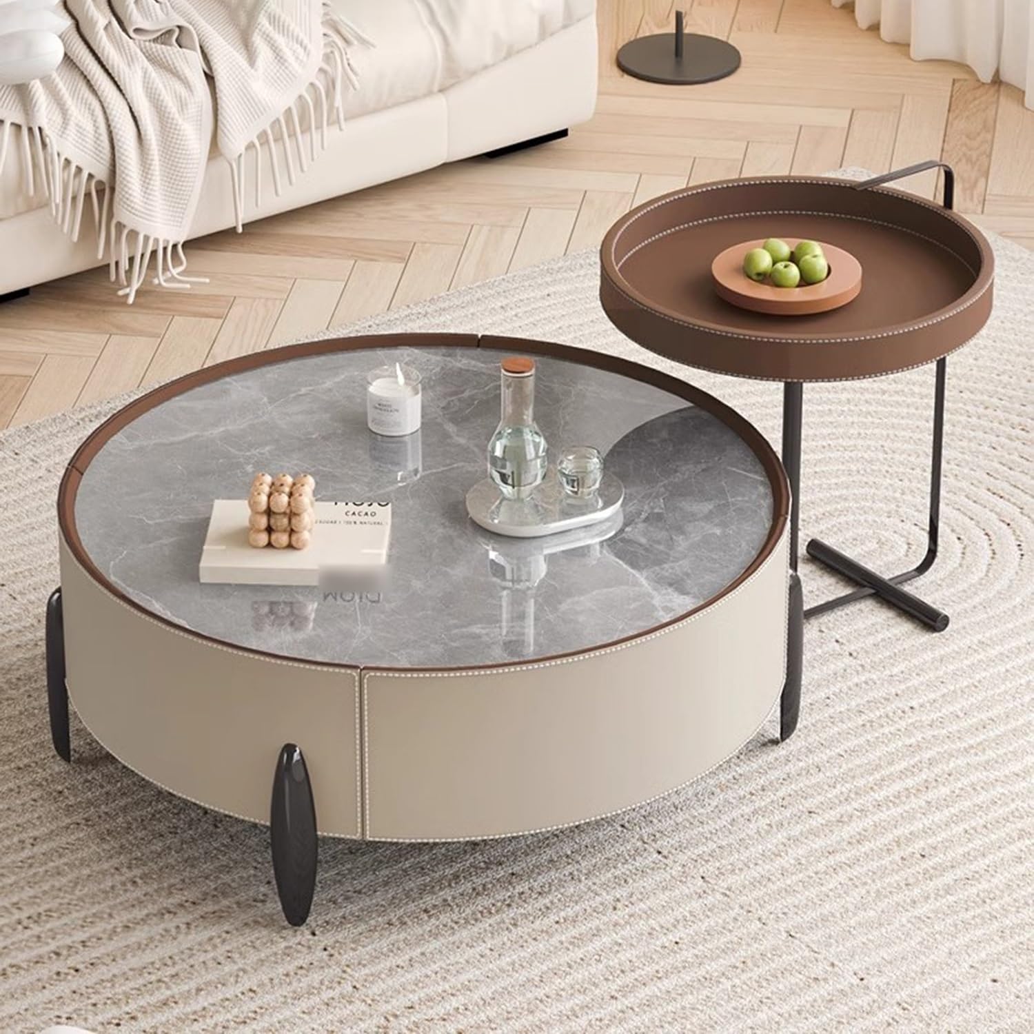 Mesa Consola Estrecha De 2 Niveles - 74x24x74 Cm, Negro, Estilo Industrial, Para Entrada O Sofá