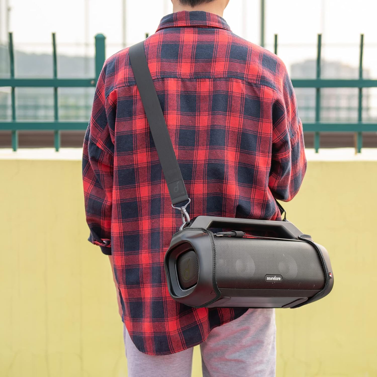 TXEsign Hard Case Replacement for Anker Soundcore Motion Boom Plus Outdoor Speaker, EVA Protective Cover Travel Carrying Pouch for Soundcore Motion Boom Plus (Black) - Image 6